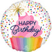 Confetti Sprinkle Cupcake Birthday Mylar 18in | 1ct - Zurchers