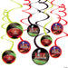 Some Super Bowl LIX Spiral Hanging Decorations.  Come in a package of 12.