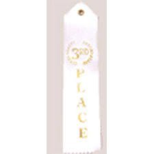 3rd Place White Ribbons | 12ct