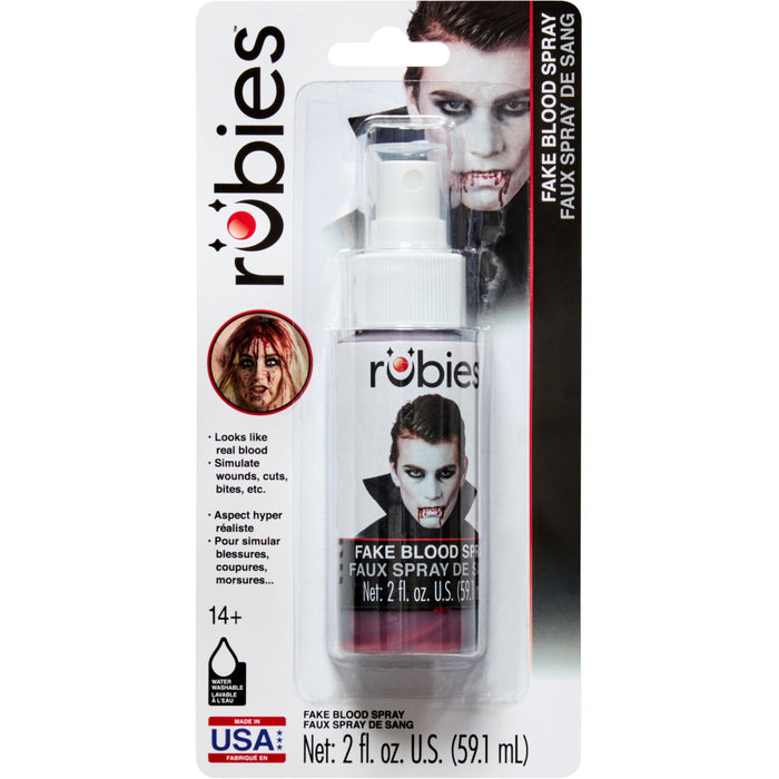 2oz Fake Blood Spry shown against a plain white background — a Halloween costume accessory.