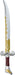 Supergirl Sword shown against a plain white background — a Halloween costume accessory.
