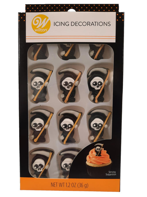 Halloween Grim Reaper Icing Decorations | 1 pk