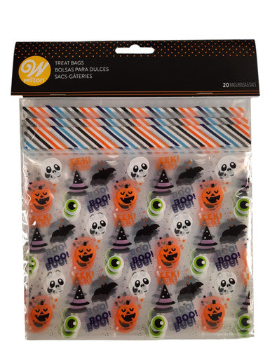 Halloween Boo Icons Resealable Treat Bags | 20 ct