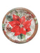 Christmas Poinsettia Perfection Paper Dessert Plates 7" | 8 ct