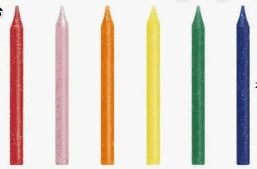 Bright Glitter Birthday Candles | 20ct