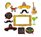 Fiesta Jumbo Photo Props Party Kit, | 12ct