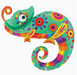 39" FESTIVE CHAMELEON SUPER SHAPE | 1ct