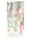 Packaged Floral Paper Backdrop with layered paper greenery, hanging leaves, and pastel flowers.