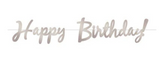 Silver Foil Happy Birthday Streamer | 1ct