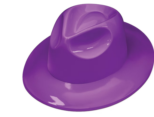 Plastic Fedora - Purple | 1ct