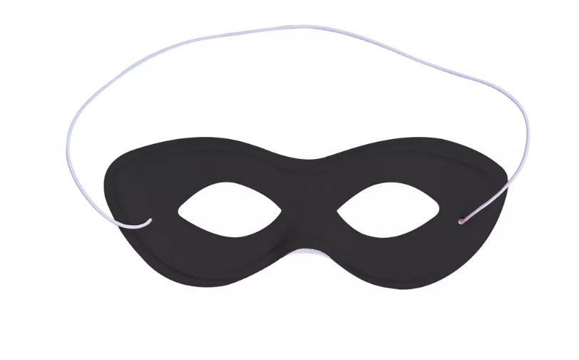 Fabric Hero Mask - Black | 1ct