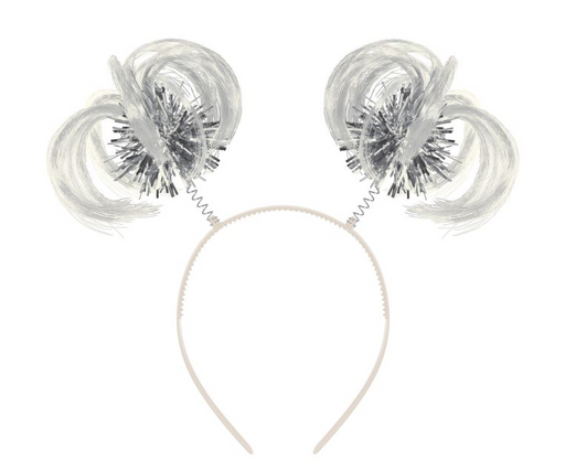 Ponytail Boppers - White/Silver | 1ct