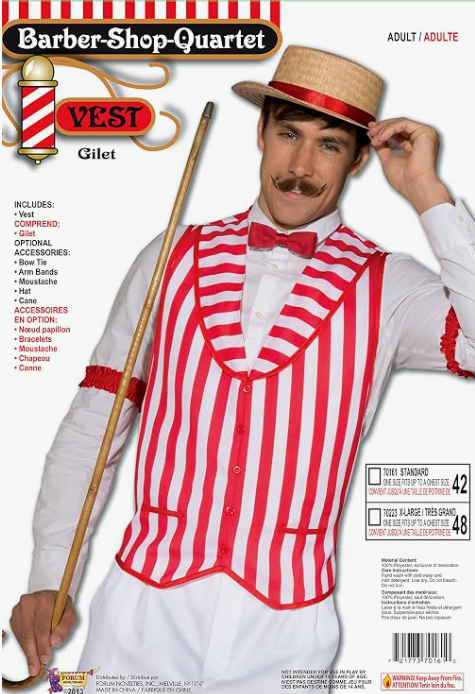 Barber Shop Quartet Vest | 1ct