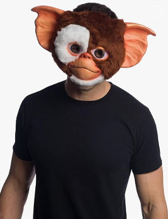 Adult Gremlins: Secrets of The Mogwai Mask with Plush Hair, Gizmo| 1ct
