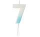 Blue Ombre Number '7' Candle | 1ct