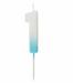Blue Ombre Number '1' Candle | 1ct
