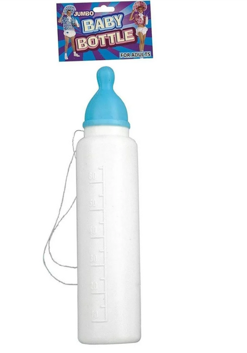 Blue Jumbo Baby Bottle Plastic | 1ct