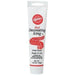 Tube of red decorating icing with a white label and red swirl design, labeled as ready-to-use baking product, 4.25 oz size.