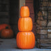 Full-length product photo of the 22 3/4" Nested Orange Plastic Pumpkins, shown against a plain white background. It stands about 22 3/4" tall. A Halloween decoration.