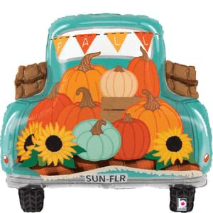 23" FALL TRUCK SHAPE Balloon | 1ct