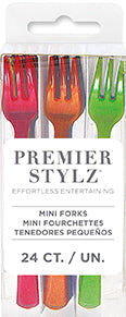 24ct 4in Box Mini Forks Picks - Party Supplies