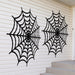 Halloween Spider Web Outdoor Plastic Decoration 2ct