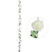 Product photo of Artificial Peony Flower Garland - White — a Portofino party product shown on a plain background.