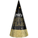 This festive cone hat is the perfect way to bring in the New Year! Crafted from 9” of shimmering cardstock, it features a dazzling coating of glitter for added sparkle. Each hat is sold as a single unit. Celebrate in style with the Happy New Year's Glitter Dipped Cone Hat!