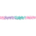 A 72-inch long tri colored pastel feather boa.