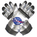 Product photo of the Silver Gloves Astronaut Child, shown against a plain background — a costume accessory for Halloween and dress-up.