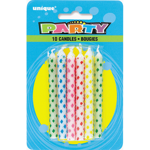 Diamond Design Birthday Candles | 10ct