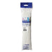 Pack of 50 clear latex balloons in a tall transparent plastic bag with blue header label and product information printed on the front.