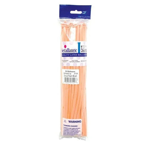 260 Sempertex Latex Balloon Pack, Peach Blush | 50 ct