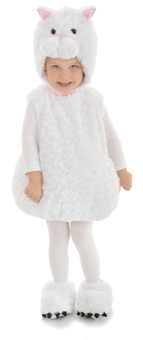 Product photo of the Child White Cat, shown against a plain background — a costume for Halloween and dress-up.