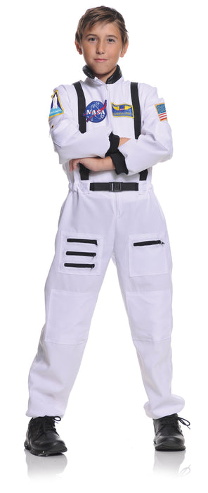 Product photo of the White Astronaut Child, shown against a plain background — a costume for Halloween and dress-up.