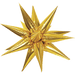 26in Gold Starburst Magic Star Air Filled Balloon | 1ct - Party Supplies