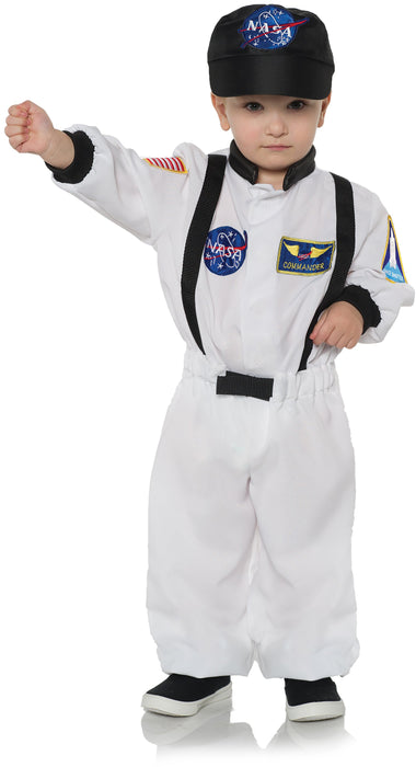 Product photo of the White Astronaut Child, shown against a plain background — a costume for Halloween and dress-up.
