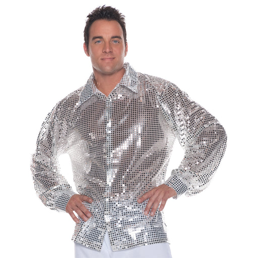 Silver 70's Sequin Shirt | 1ct