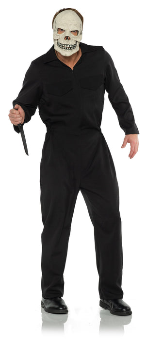 Product photo of the Black Boiler Suit, shown against a plain background — a costume for Halloween and dress-up.