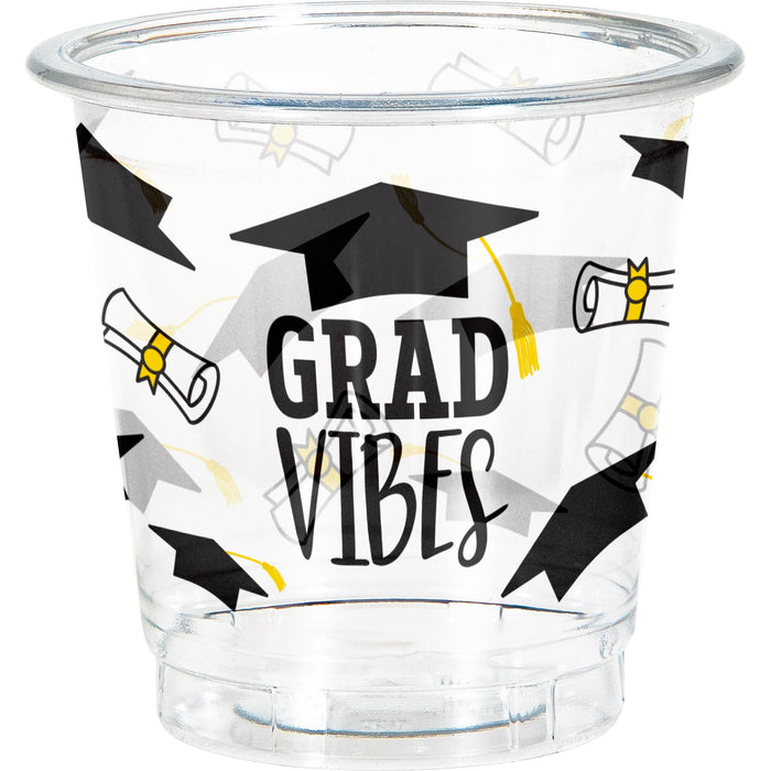 2oz Shot Glasses Graduation | 8ct - Party Supplies