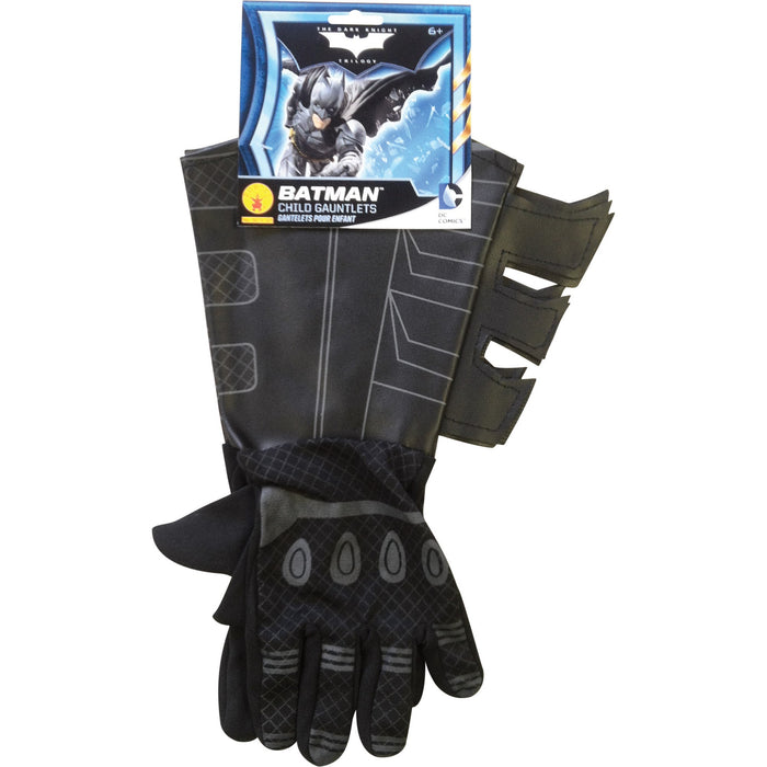 Batman Child Guantlets shown against a plain white background — a Halloween costume accessory.