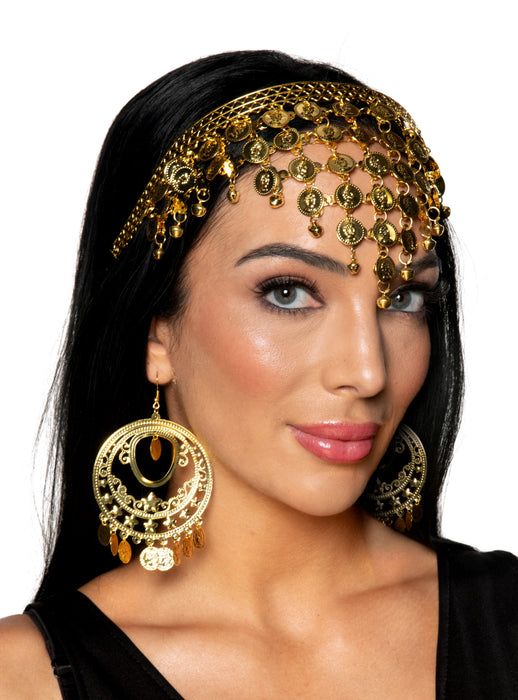 Product photo of the Gypsy Headband/Earrings Set, shown against a plain background — a costume accessory for Halloween and dress-up.