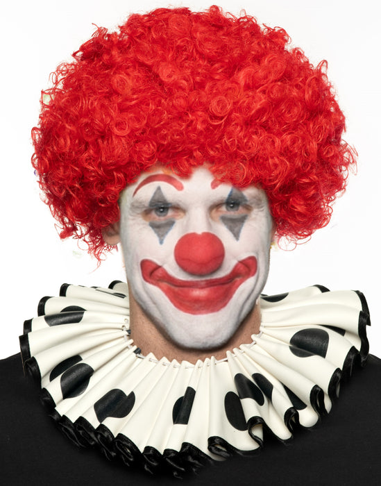 Product photo of the Black/White Clown Collar, shown against a plain background — a costume accessory for Halloween and dress-up.