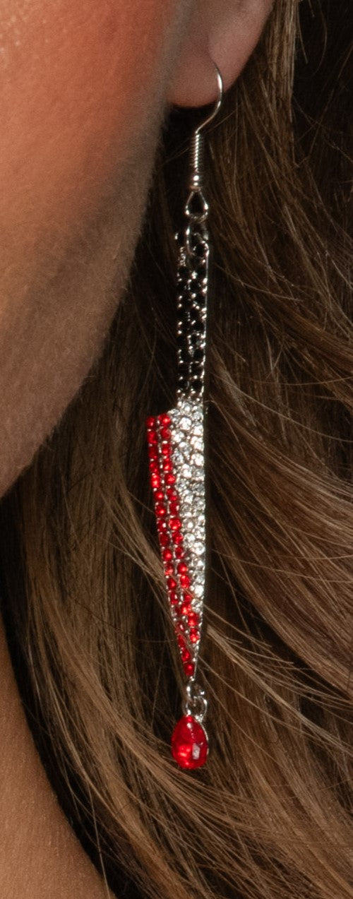 Rhinestone Dagger Earrings | 1ct
