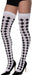 Product photo of the Harlequin Thigh High Stockings, shown against a plain background — a costume accessory for Halloween and dress-up.