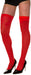 Product photo of the Red Thigh High Stockings, shown against a plain background — a costume accessory for Halloween and dress-up.