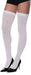 Product photo of the White Thigh High Stockings, shown against a plain background — a costume accessory for Halloween and dress-up.