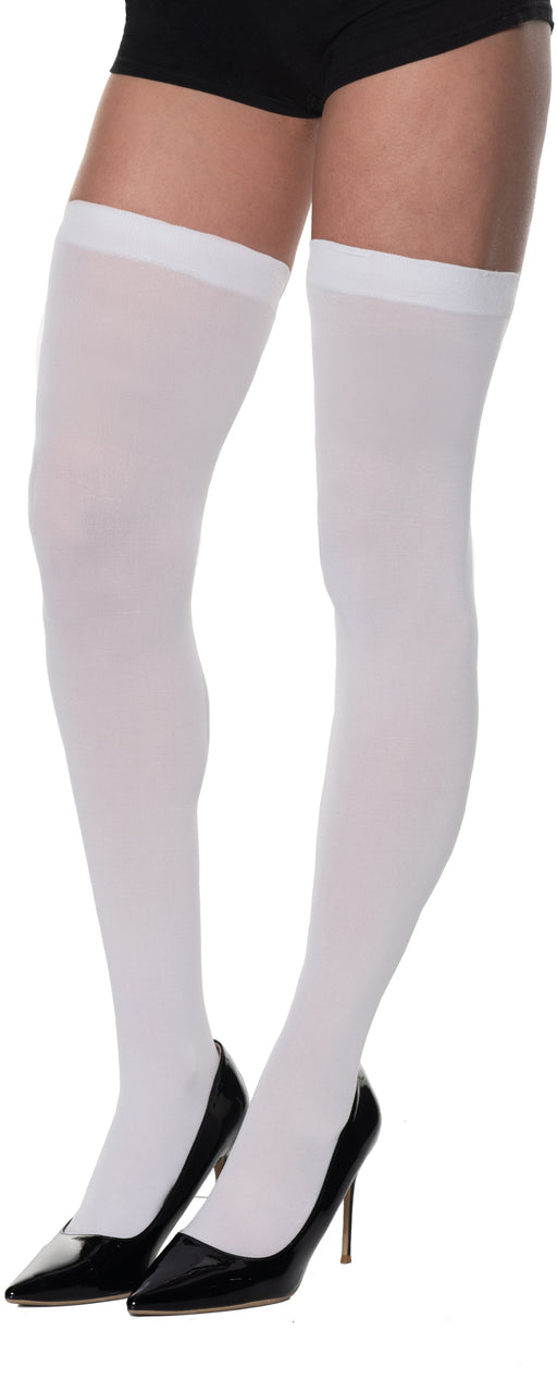 White Thigh High Stockings | 1ct
