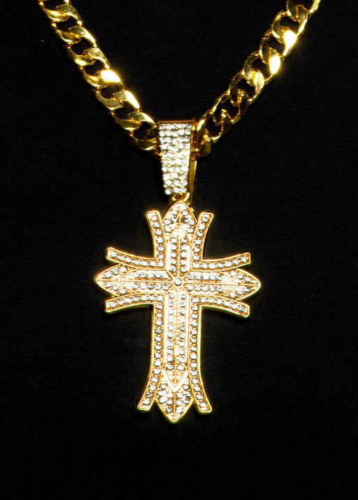Gold Cross Necklace | 1ct