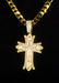 Product photo of the Gold Cross Necklace, shown against a plain background — a costume accessory for Halloween and dress-up.